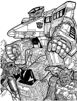 coloriage la bande des transformers